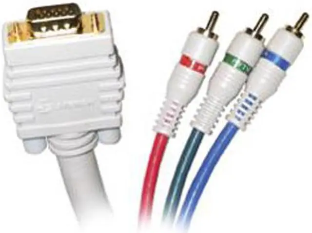 Main image of STEREN 253-506IV 6 ft. VGA to 3RCA RGB Component Video Cable