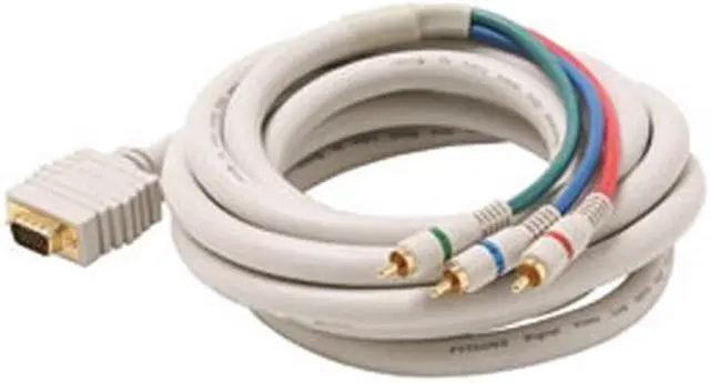 Alt view image 2 of 3 - STEREN 253-506IV 6 ft. VGA to 3RCA RGB Component Video Cable