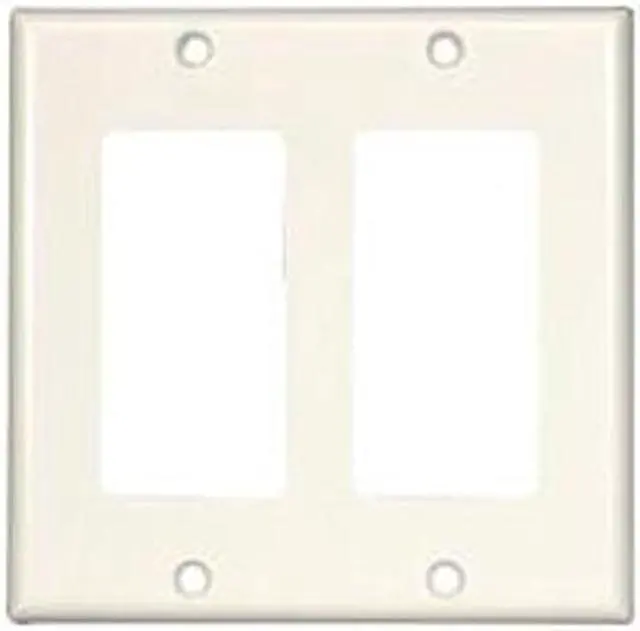 Main image of Steren 310-802WH 2 Socket Decorator-Style Faceplate
