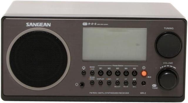 SANGEAN Sangean WR-2 Radio da tavolo Radio FM, nero MW