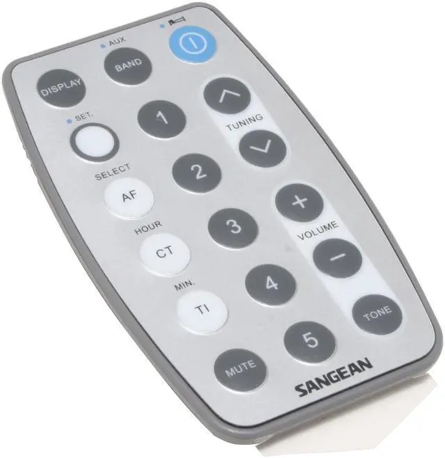 Alt view image 5 of 9 - Sangean White Digital AM/FM Wooden Cabinet Table-Top Radio WR-2 White