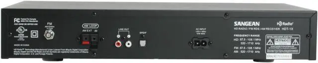 Alt view image 6 of 13 - SANGEAN - HD Radio / FM-Stereo / AM Set Top Box (HDT-1X)