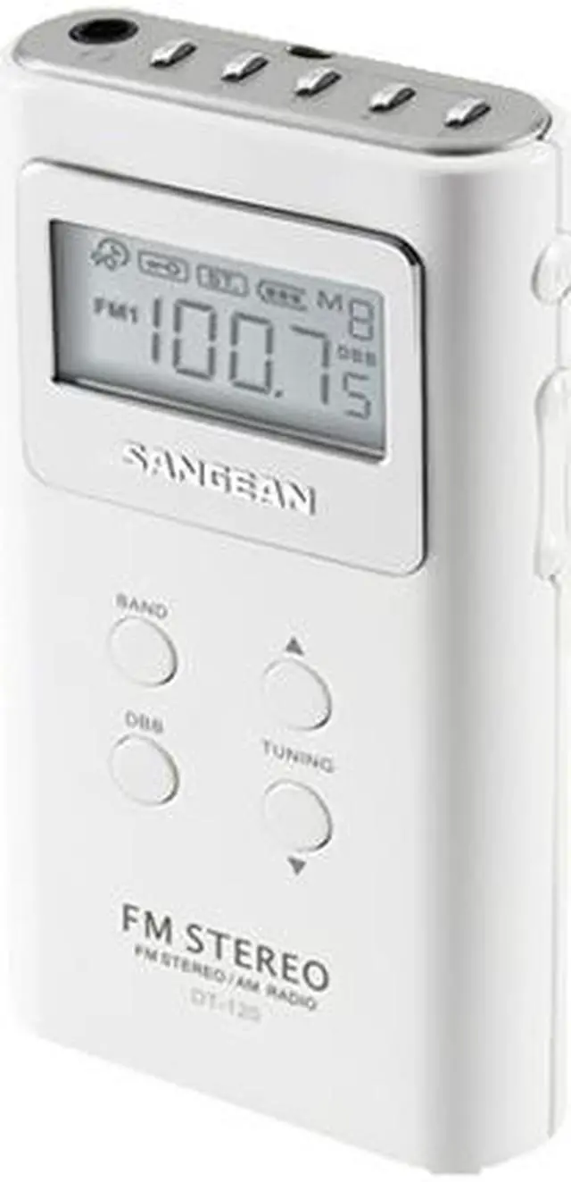 Main image of Sangean AM/FM Stereo Pocket Radio DT-120 WHITE
