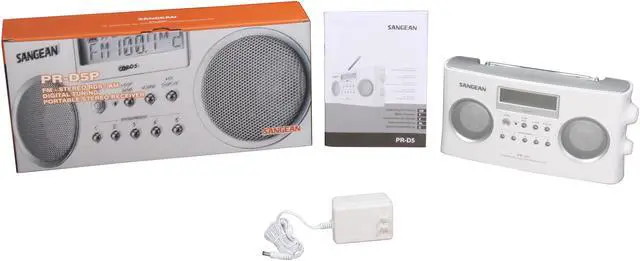 Alt view image 6 of 5 - Sangean FM-Stereo RBDS/AM Digital Tuning Portable Stereo Radio (White) PR-D5 White