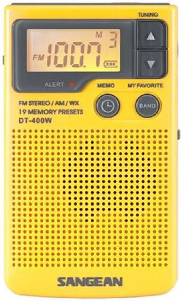 Main image of Sangean Digital AM/FM/Weather Alert Pocket Radio DT-400W