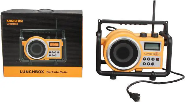 Alt view image 5 of 5 - Sangean Compact-Size Utility Worksite Radio LB-100 Yellow