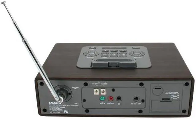 Alt view image 4 of 7 - Sangean AM / FM-RBDS / iPod Dock Wooden Table-Top Receiver WR-5