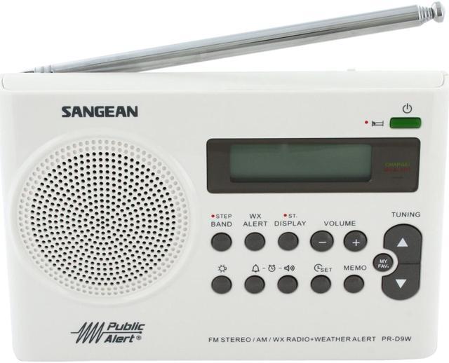Sangean PR-D9W AM/FM Weather Alert Rechargeable Portable