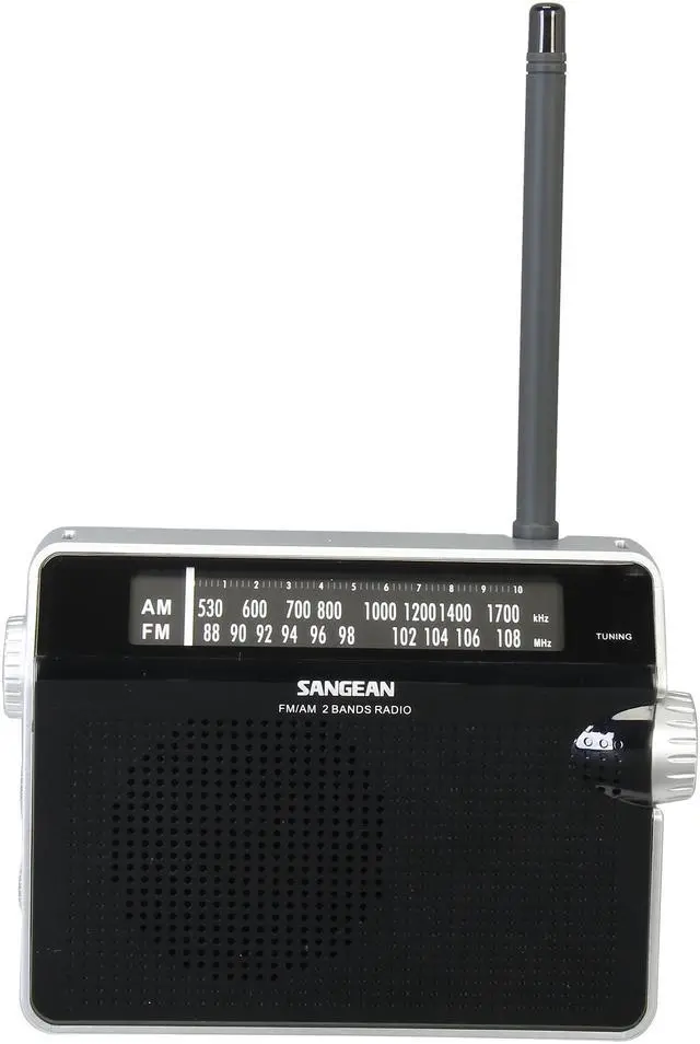 Alt view image 3 of 6 - Sangean FM / AM Compact Analogue Tuning Portable Receiver (Black) PR-D6 BK