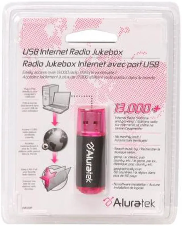 Alt view image 6 of 6 - Aluratek AIRJ01F USB Internet Radio Jukebox