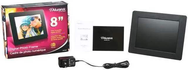 Alt view image 7 of 7 - Aluratek ADPF08SF 8" 800 x 600 Digital Photo Frame with Auto Slideshow Feature