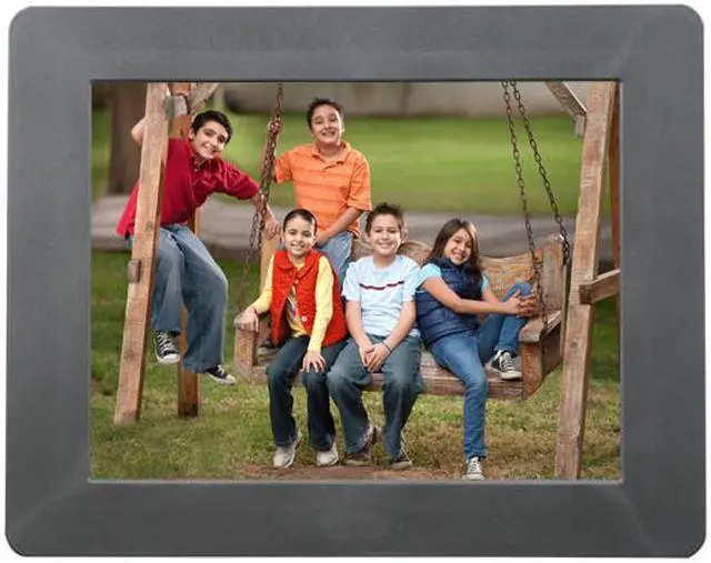 Alt view image 3 of 7 - Aluratek ADPF08SF 8" 800 x 600 Digital Photo Frame with Auto Slideshow Feature
