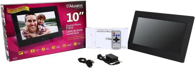 Alt view image 7 of 7 - Aluratek ADMPF310F 10" 1024 x 600 Digital Photo Frame