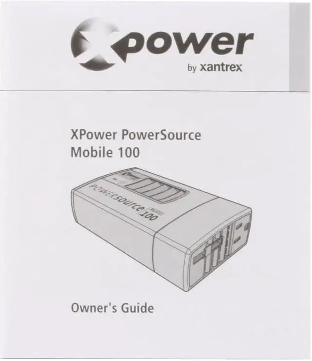 Alt view image 5 of 6 - xantrex POWERSOURCE100 XPower PowerSource Mobile 100