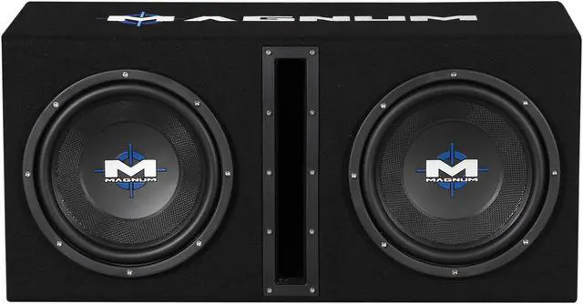 Alt view image 2 of 10 - MTX Dual 10" Magnum Enclosured Subwoofer & Amp Combo