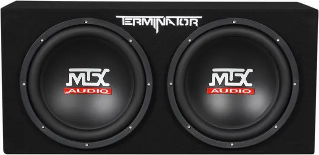 Alt view image 2 of 6 - MTX Audio Terminator Series TNE212D 1,200-Watt Dual 12-Inch Sub Enclosure