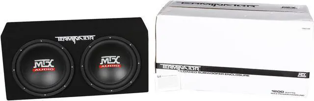 Alt view image 6 of 6 - MTX Audio Terminator Series TNE212D 1,200-Watt Dual 12-Inch Sub Enclosure