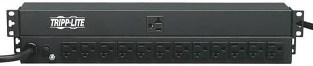 Main image of Tripp Lite Basic PDU, 20A, 13 Outlets (5-15/20R), 120 V, 5-20P Input, 15 ft. Cord, 1U Rack-Mount Power (PDU1220)