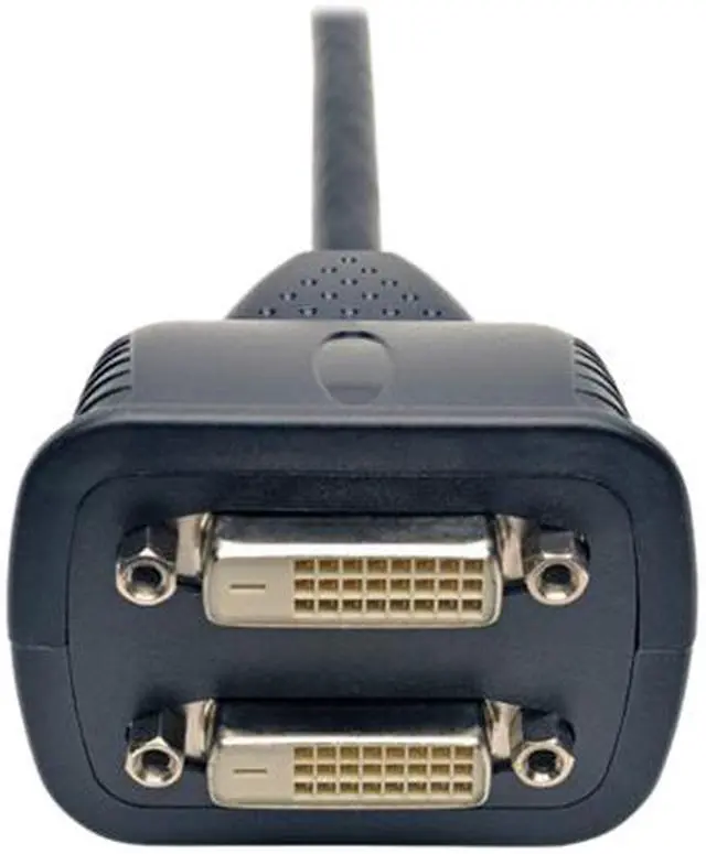 Alt view image 2 of 3 - Tripp Lite P564-001 Black Male to 2 Female DVI-D Y Splitter Cable