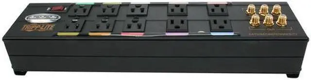 Alt view image 2 of 5 - Tripplite - 10 Outlet Ultimate Protection Home Theater A/V Surge Suppressor (AVBAR10)