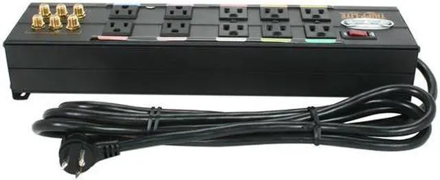 Alt view image 4 of 5 - Tripplite - 10 Outlet Ultimate Protection Home Theater A/V Surge Suppressor (AVBAR10)
