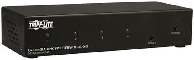 Main image of Tripp Lite DVI Single Link Video / Audio Splitter/Booster, 4-Port B116-004A