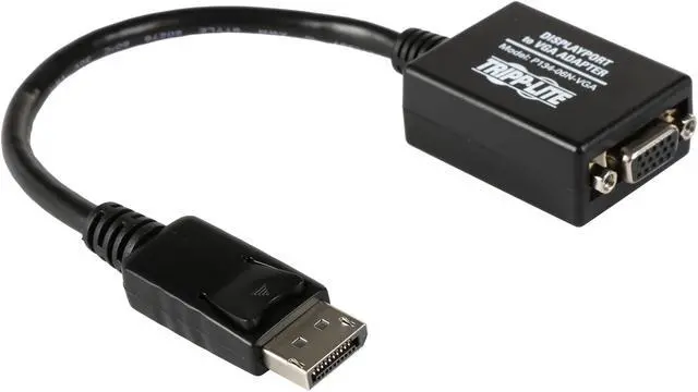 Alt view image 2 of 4 - Tripp Lite DisplayPort to VGA Active Cable Adapter, Converter for DP to VGA (M/F), 1920x1200/1080p, 6-in. (P134-06N-VGA)