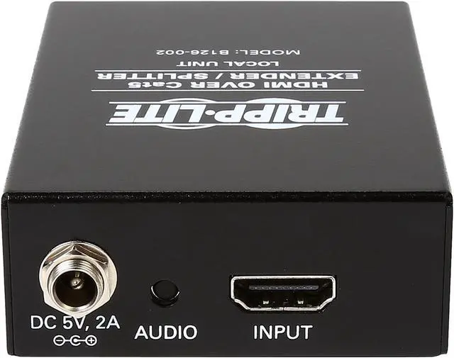 Alt view image 4 of 6 - Tripp Lite 2-Port HDMI over Cat5 / Cat6 Extender Splitter, Transmitter for Video and Audio, 1080p at 60 Hz (B126-002)