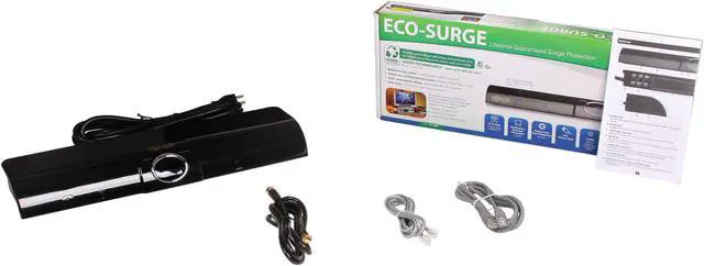 Alt view image 5 of 5 - Tripp Lite AV10IRG Eco Green A/V Surge Protector, RJ11, RJ45, Coax, 10 Outlets, 8ft Cord