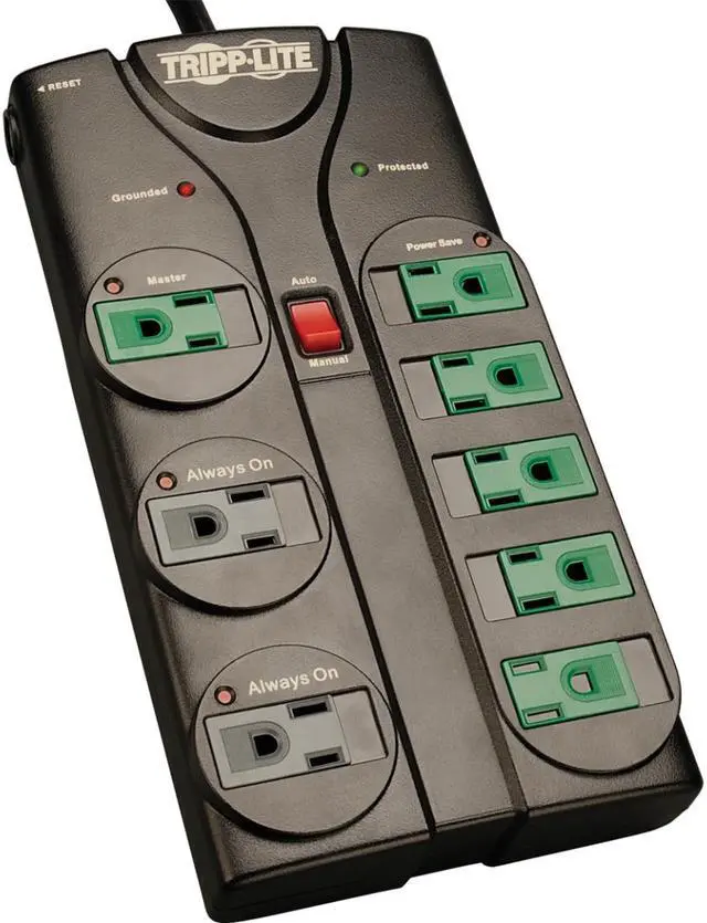Alt view image 3 of 3 - Tripp Lite AV86G Energy-Saving Surge Suppressor