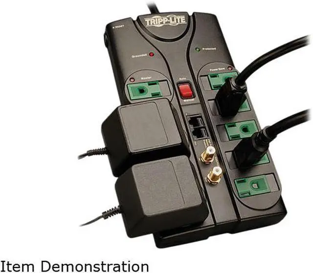 Alt view image 2 of 3 - Tripp Lite AV88SATG Energy-Saving Surge Suppressor