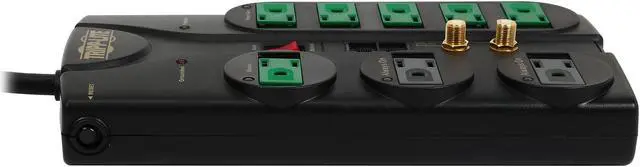 Alt view image 3 of 7 - TRIPP LITE AV88SATG 8 Feet 8 Outlets 2880 Joules Energy-Saving Surge Suppressor