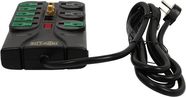 Alt view image 4 of 7 - TRIPP LITE AV88SATG 8 Feet 8 Outlets 2880 Joules Energy-Saving Surge Suppressor