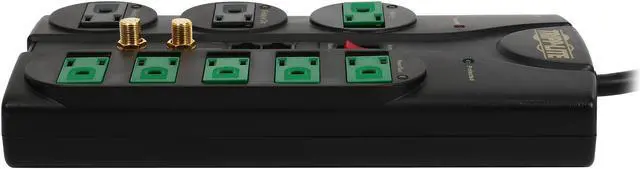 Alt view image 5 of 7 - TRIPP LITE AV88SATG 8 Feet 8 Outlets 2880 Joules Energy-Saving Surge Suppressor