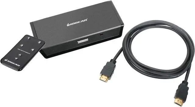 Main image of IOGEAR - 4-Port HDMI Automatic Switch w/ Remote + HDMI Cable