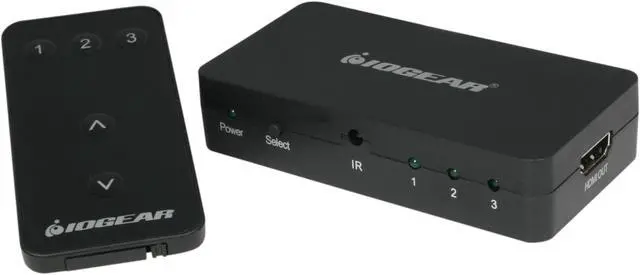 Main image of IOGEAR - 3-Port HDMI Switch w/ Remote (GHDSW3)