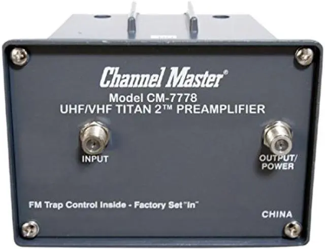 Main image of Channel Master CM-7778 Titan2 VHF/UHF Preamplifier with Power Supply