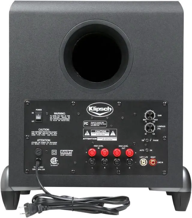 Alt view image 4 of 6 - Klipsch Synergy Sub-10 420W 10" Subwoofer Black