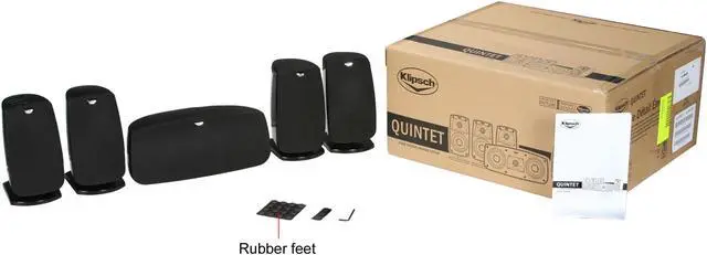 Alt view image 8 of 8 - Klipsch Quintet IV Home Theater Speaker System (# 1010440)