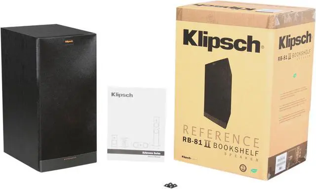 Alt view image 6 of 6 - Klipsch Reference RB-81 II B Bookshelf Speaker, Black Ash Wood Grain Vinyl Single