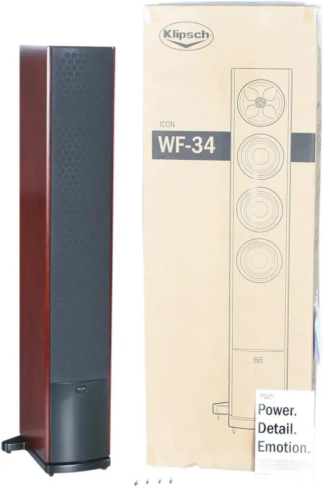 Alt view image 6 of 6 - Klipsch WF-34 Icon-W Series Cabernet Floorstanding Speaker