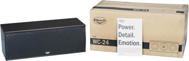 Alt view image 6 of 6 - Klipsch WC-24 Icon-W Series Espresso Center Channel Speaker Each