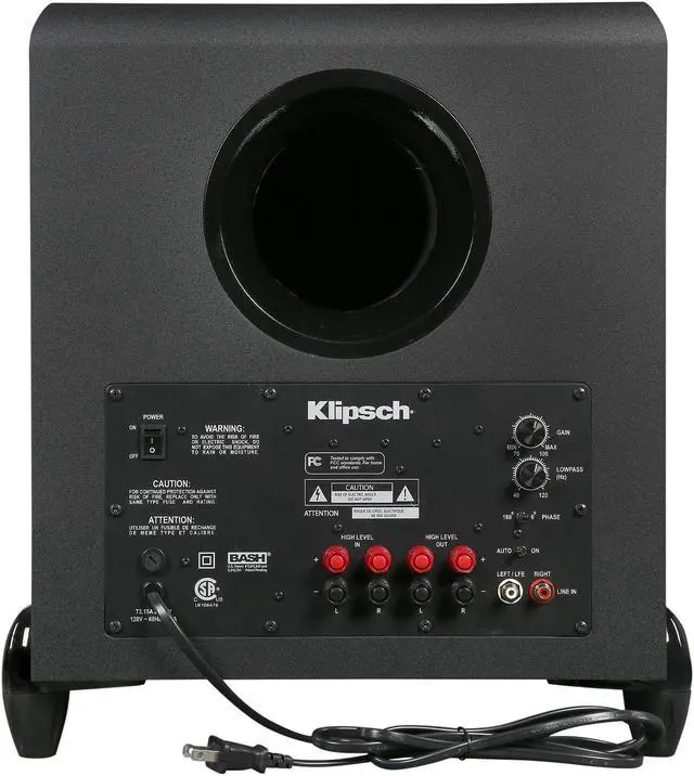 Alt view image 4 of 5 - Klipsch Sub-12HG Synergy Series 12-Inch 300-Watt Subwoofer with High Gloss Trim (Black)