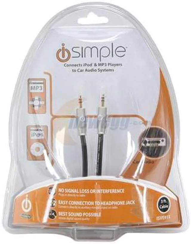 Alt view image 2 of 2 - Isimple ISVE913 3.5mm to 3.5mm Audio Cable