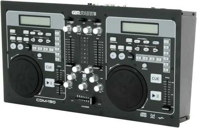 Alt view image 2 of 11 - GEM SOUND CDM-150 Dual CD Player with Mixer