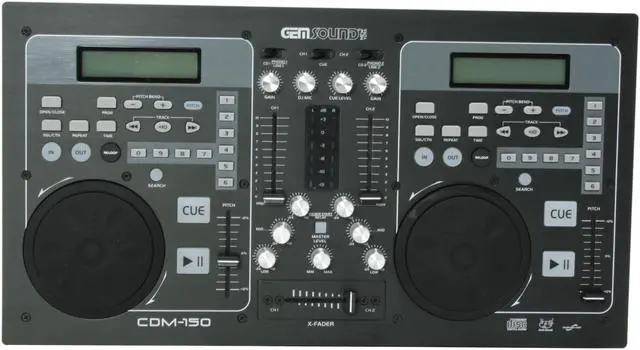 Alt view image 3 of 11 - GEM SOUND CDM-150 Dual CD Player with Mixer