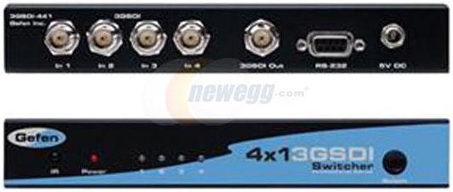 Gefen EXT3GSDI441 4 x 1 3GSDI Switcher - Newegg.com