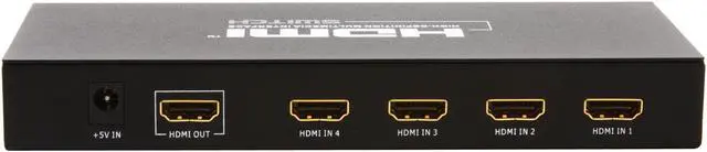 Alt view image 3 of 9 - FuchiComm HS-V3A0-A 4 Port HDMI v1.3 Switch w/ Gold Plated Port & IR Remote