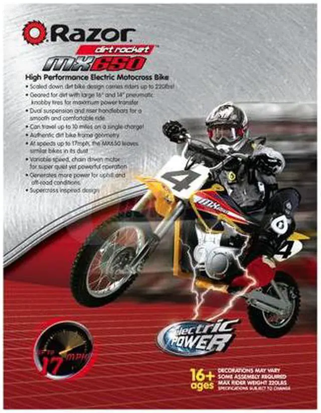 Razor 15165070 MX650 Dirt Rocket - Newegg.com