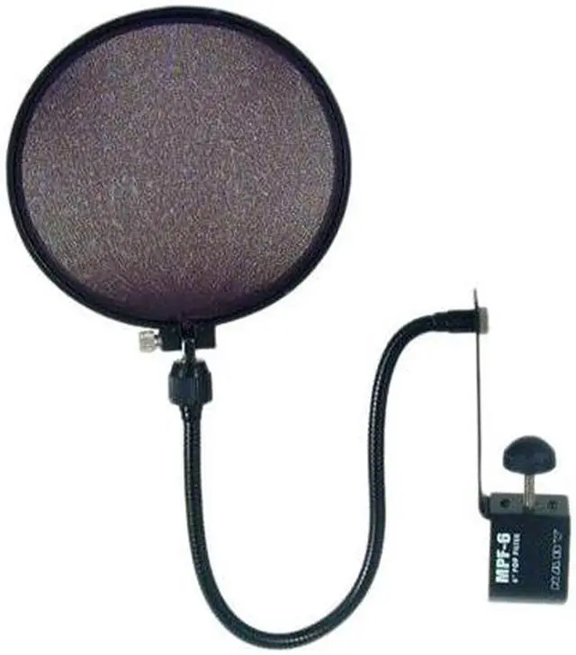 Main image of Nady MPF-6 6-Inch Microphone Pop Filter with Boom and Stand Clamp